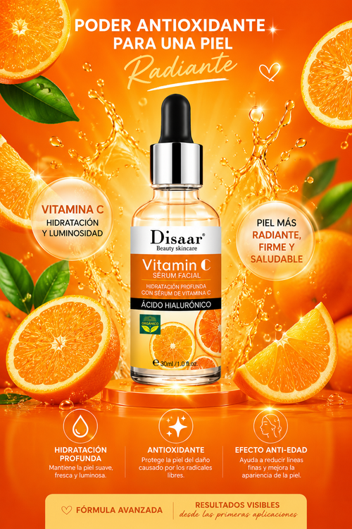 SERUM VITAMINA C CON ACIDO HIALURONICO